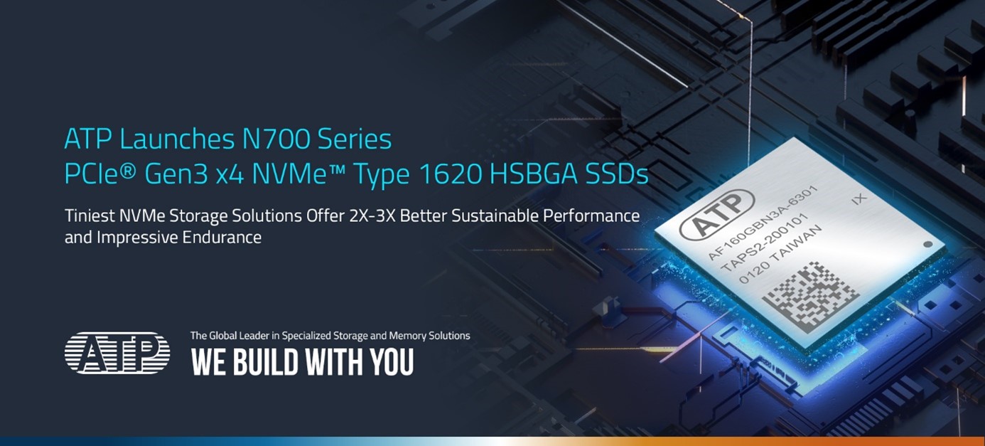 Mistillid Åre Symposium ATP Launches PCIe® Gen3 x4 NVMe™ SSDs in M.2 Type 1620 HSBGA Package