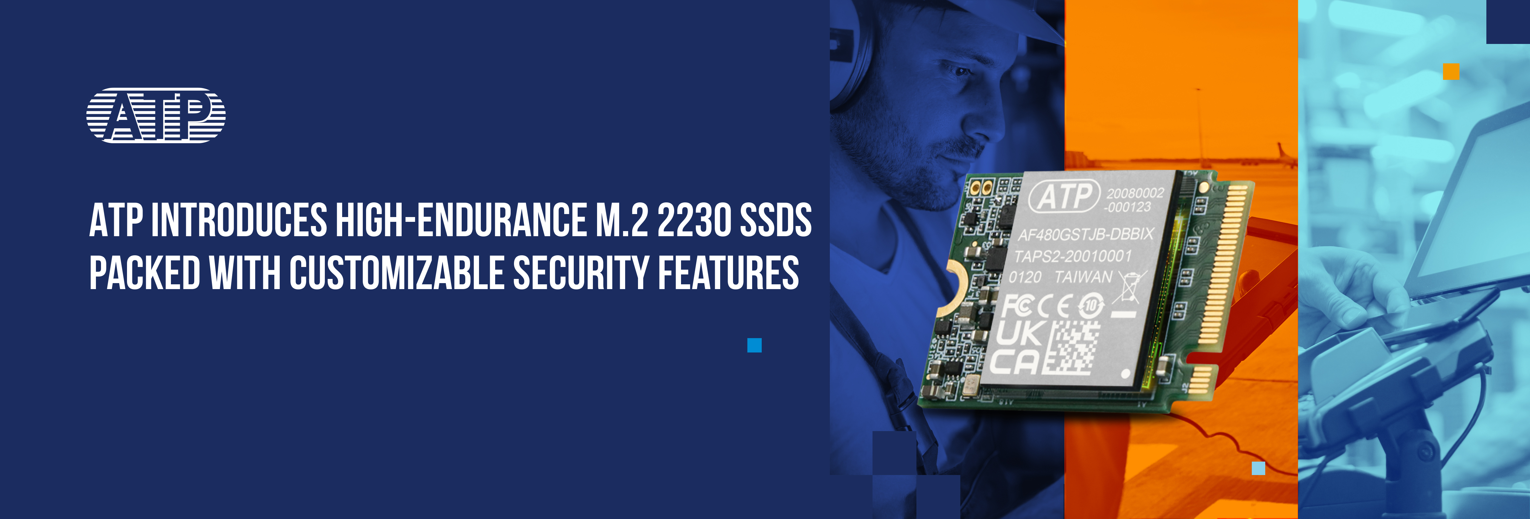 Industrial M.2 2230 SSDs with High Endurance and Security Features