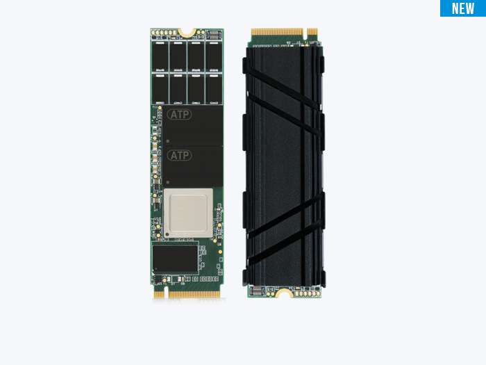 Industrial PCIe® Gen 4 x4  M.2 NVMe 1.4 SSD with onboard DRAM