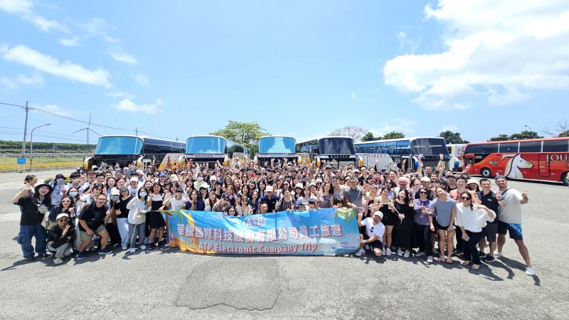 ATP employees gathered on the company trip to Kenting, southern